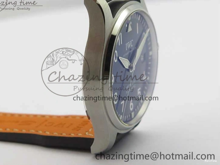 MIROTIME 0203 MARK XVIII Le Petit Prince IW327004 SS FKF 1:1 Best Edition Blue Dial On Brown Leather Strap Trendsetting 7117